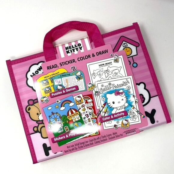 Bendon Hello Kitty Coloring And Activity Set Stickers Puzzles 3 Books  SB - Picture 8 of 8